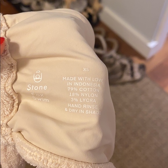 Stone fox swim terry cloth bikini top - Picture 2 of 2